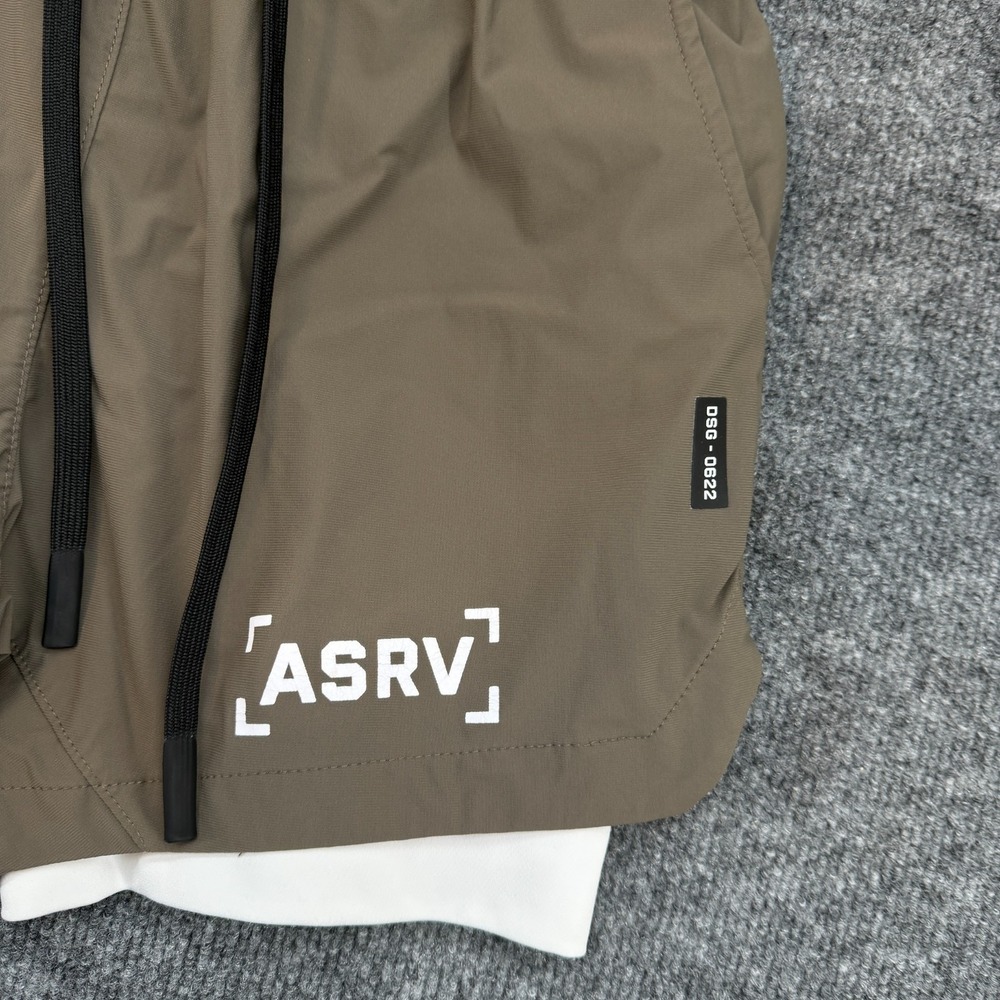 ASRV Men's Size Small Brown Tetra Lite 5" Liner Bracket Shorts - Picture 2 of 12